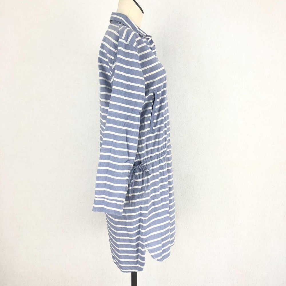 SOLD Gap Blue White Striped Drawstring Dress Sz S - Picture 5 of 11